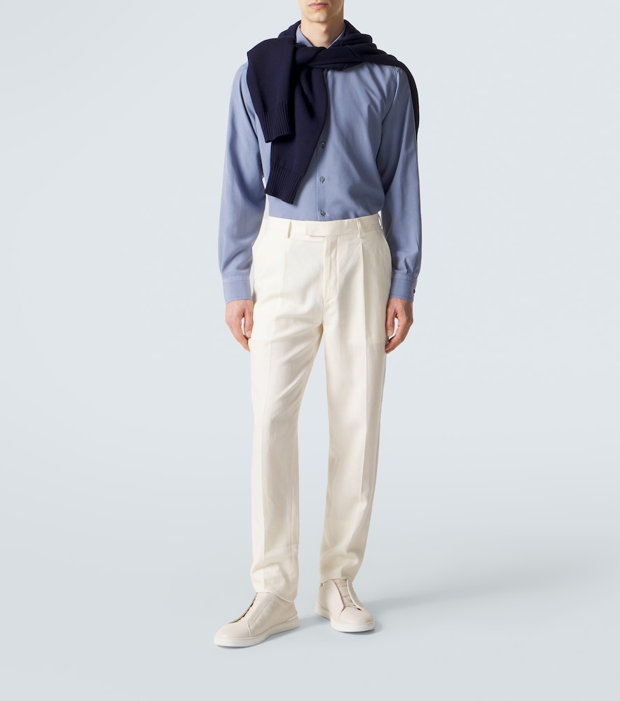  Zegna Zegna Hemd Aus Seide 