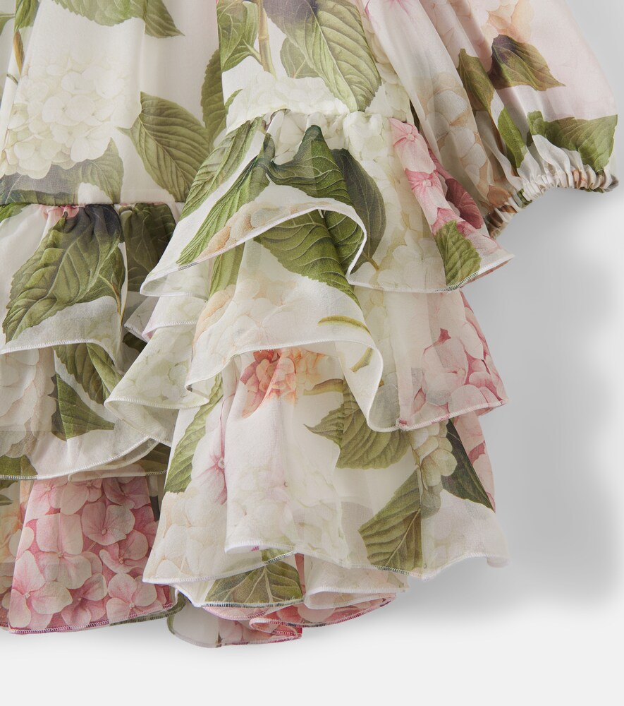  Dolce&gabbana Kids Dolce&gabbana Kids Kleid Aus Seidenchiffon 