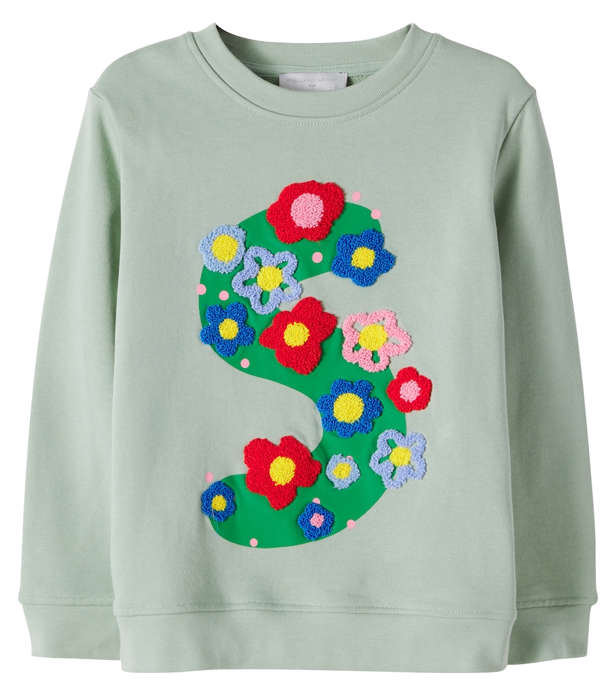 Stella McCartney Kids Appliqué cotton jersey sweatshirt　ステラ マッカートニー キッズ アップリケ コットンジャージー スウェットシャツ Stella