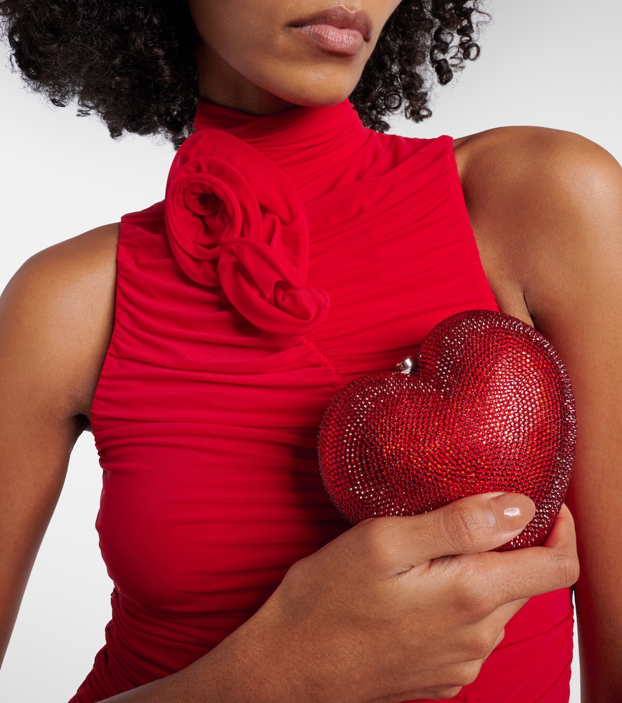 Judith Leiber Couture L'Amour Petit Coeur embellished clutch