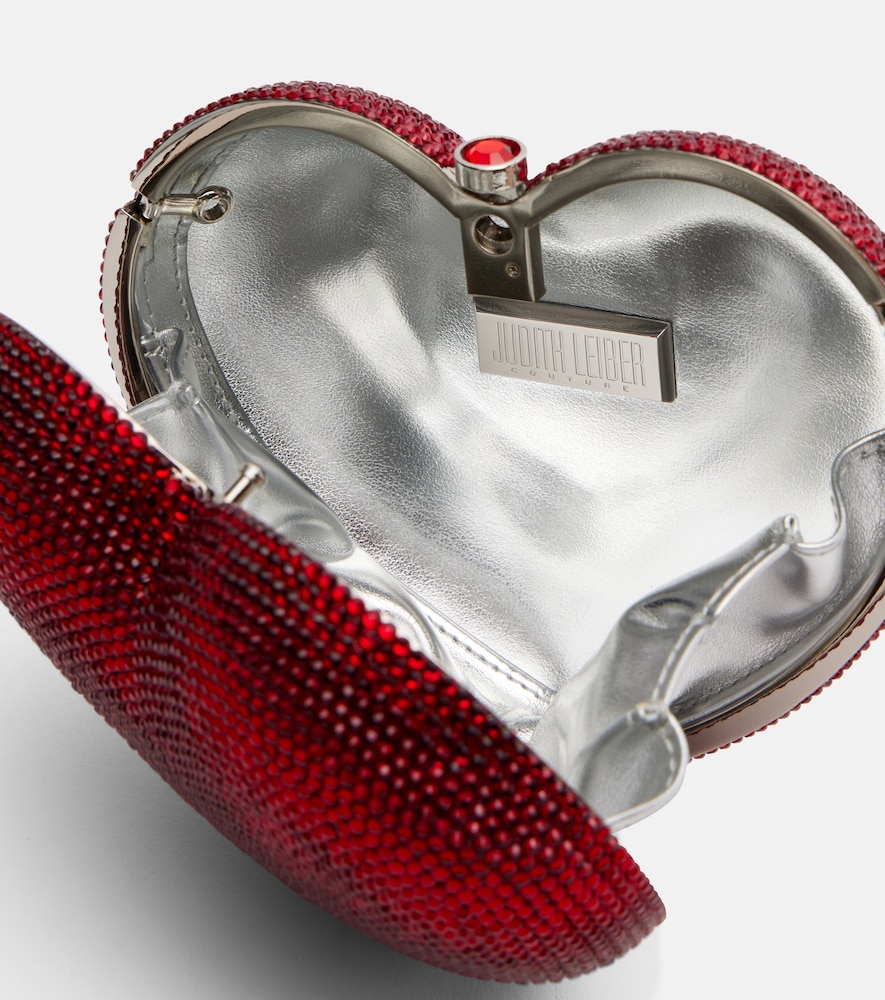  Judith Leiber Couture Judith Leiber Couture Clutch L'amour Petit Coeur Mit Kristallen 