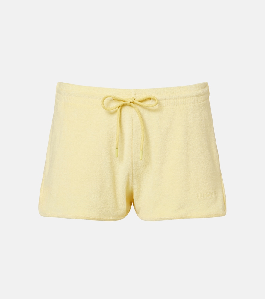 Hunza G Logo cotton terry shorts