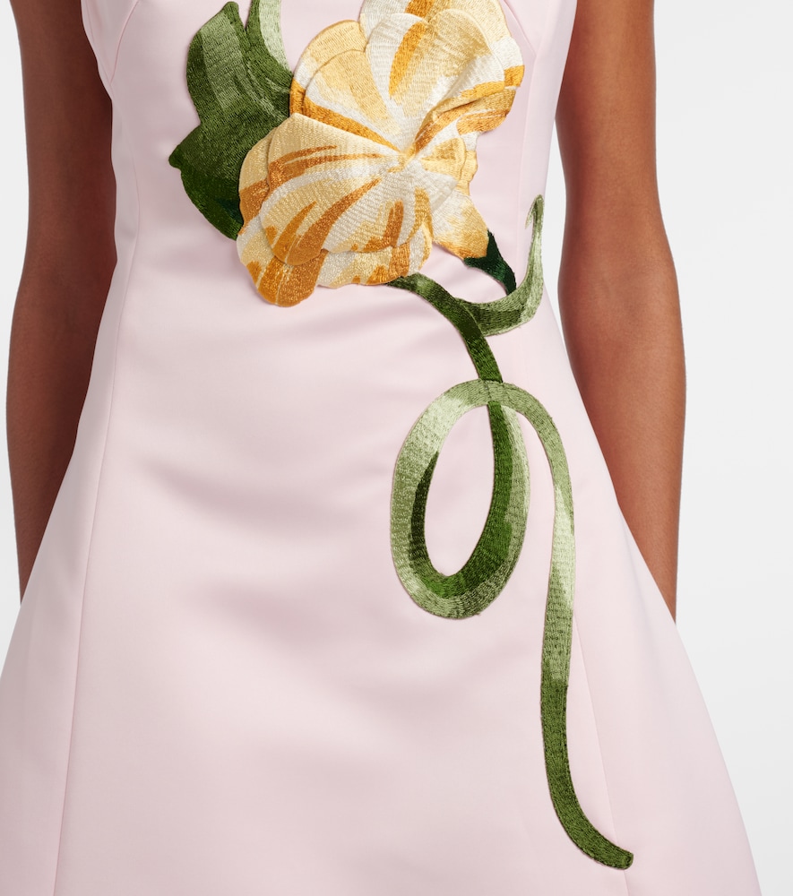  Leo Lin Leo Lin Floral-applique Cocktail Dress 