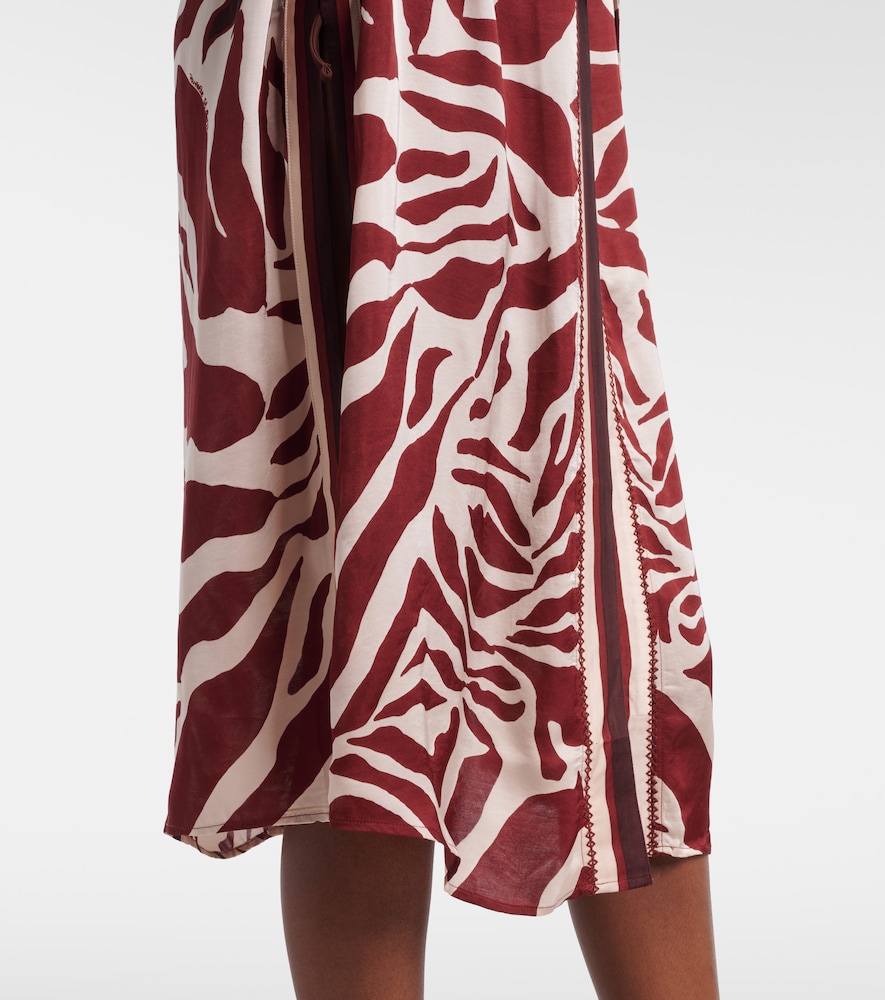  Poupette St Barth Poupette St Barth Erica Printed Satin Kaftan 