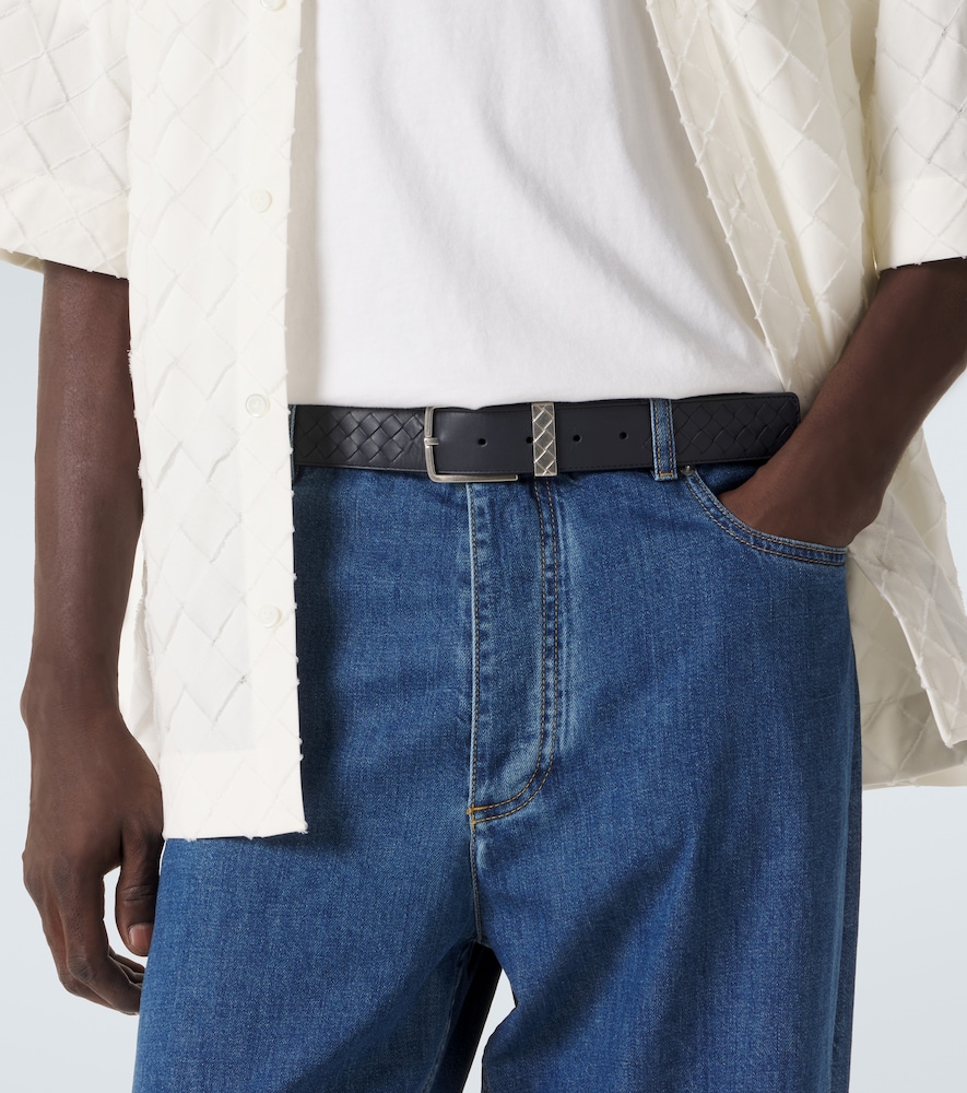  Bottega Veneta Bottega Veneta Intrecciato Leather Belt 