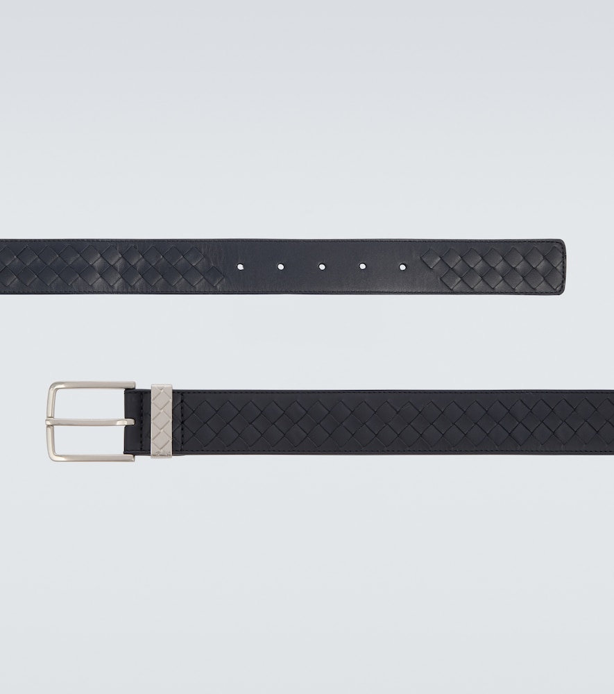  Bottega Veneta Bottega Veneta Intrecciato Leather Belt 