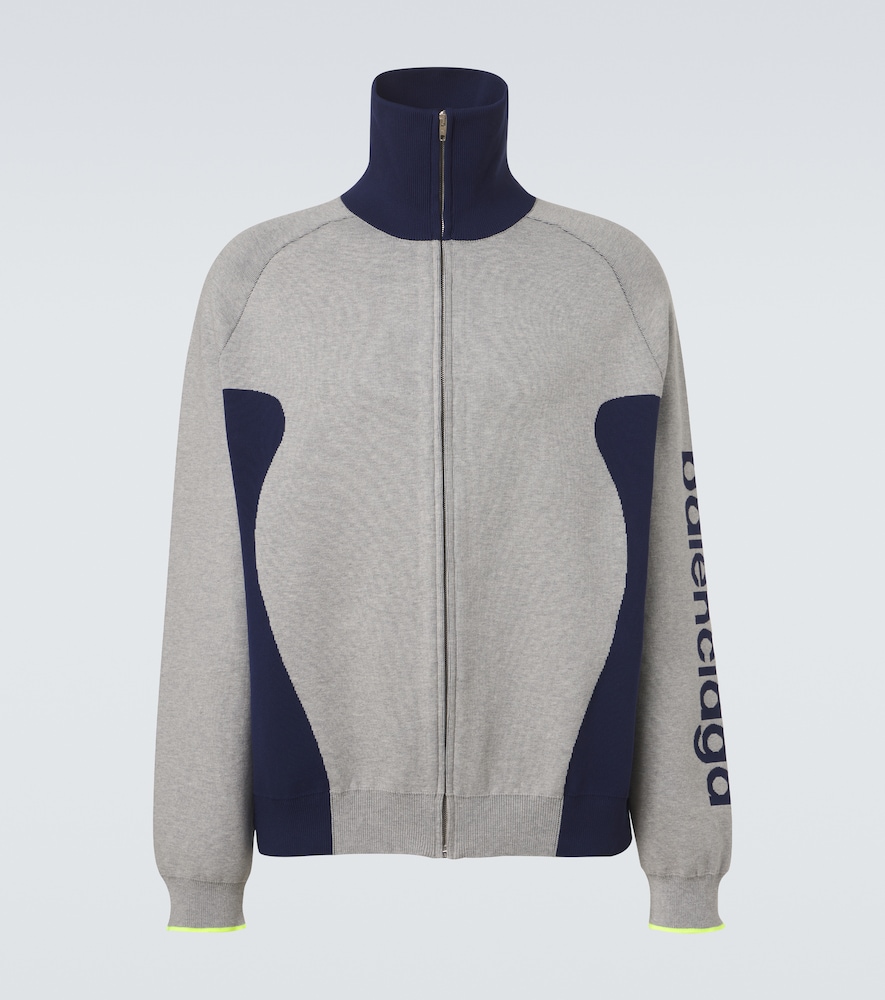 Balenciaga Bodies cotton-blend zip-up cardigan