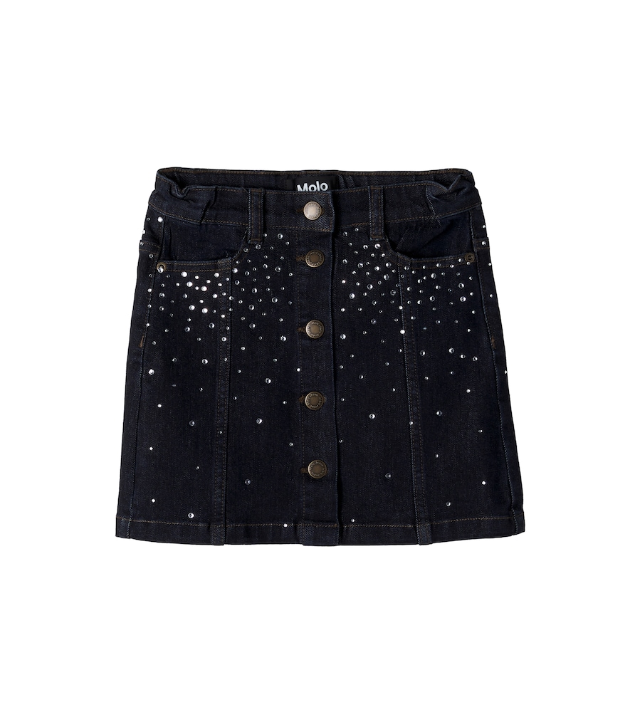 Molo Blue Bera Embellished Denim Skirt Y 5/6 - Mytheresa