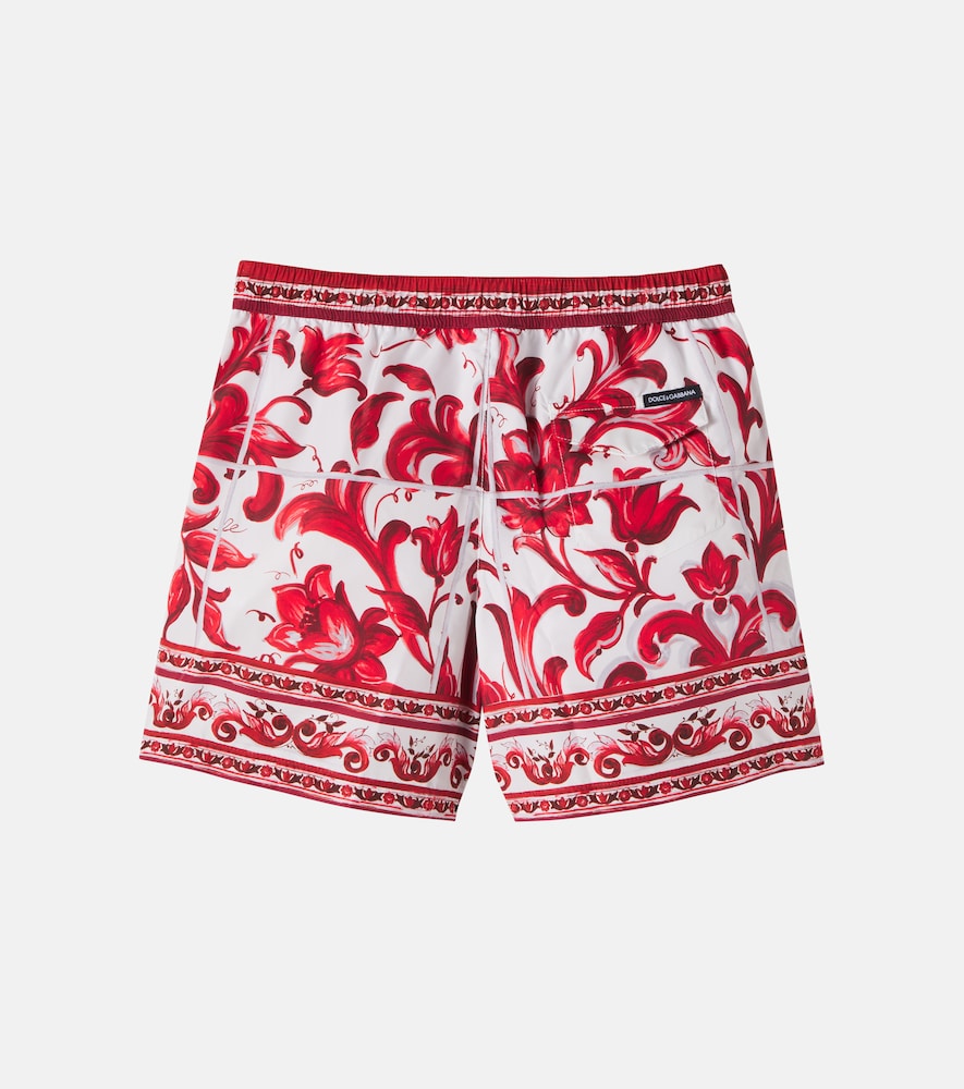  Dolce&gabbana Kids Dolce&gabbana Kids Majolica Swim Trunks 