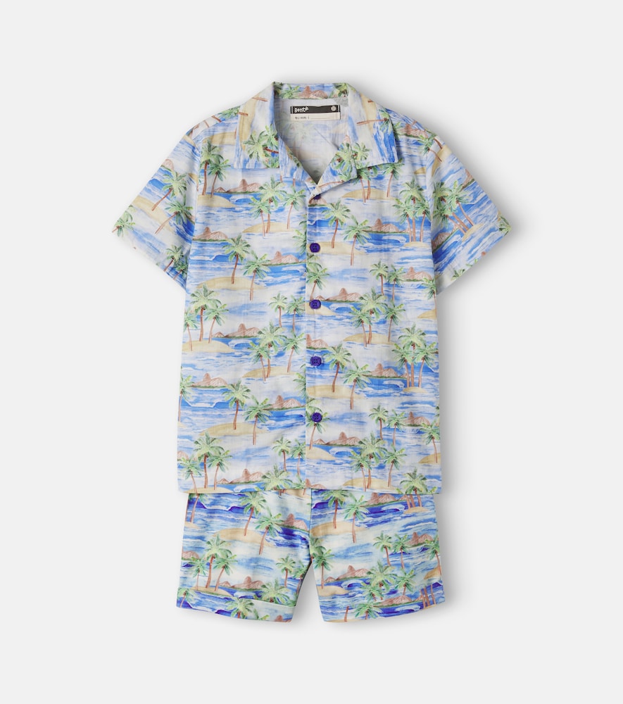 Fábula Bedrucktes Set aus Hemd und Shorts