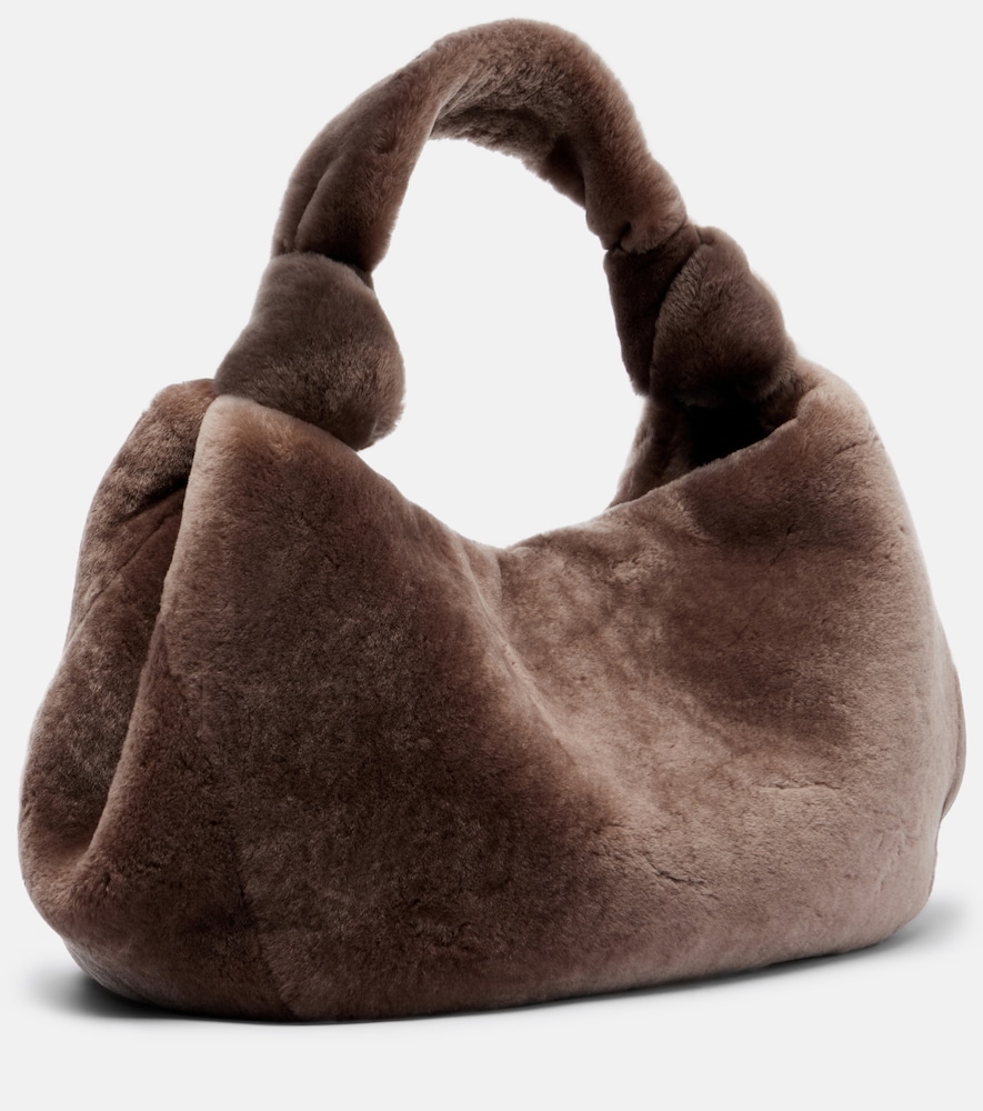 Antonia Small Shearling Shoulder Bag