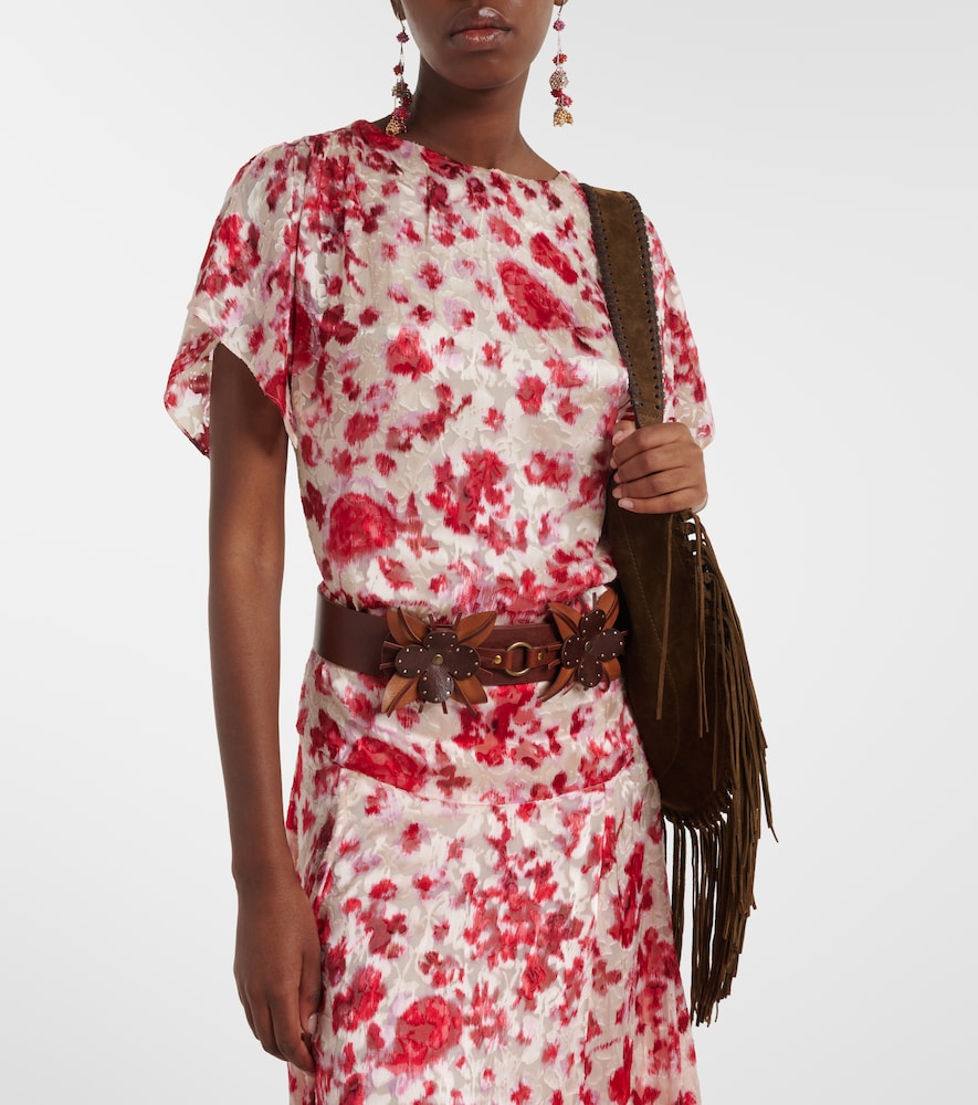 Isabel Marant Hervane floral jacquard top