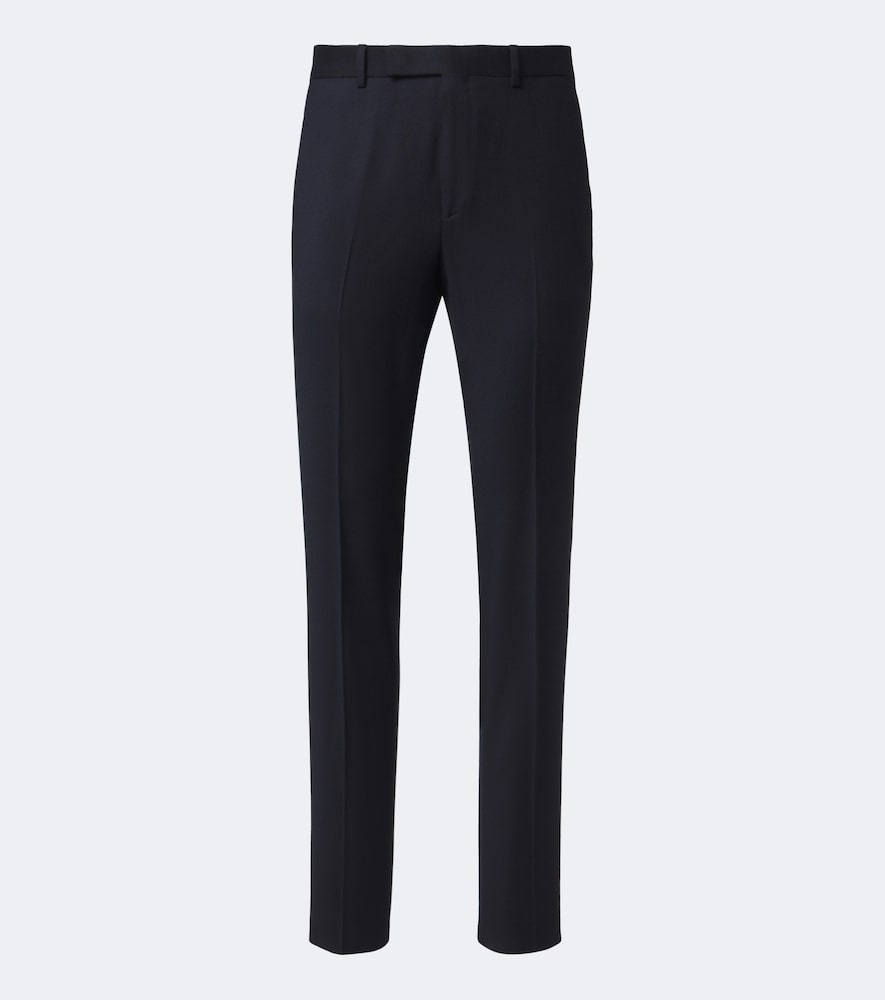 Slim Hose aus Wolle