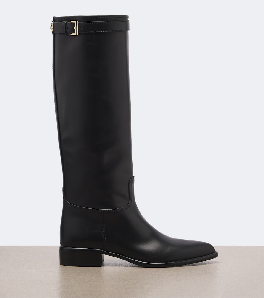 Leather Knee-High Boots