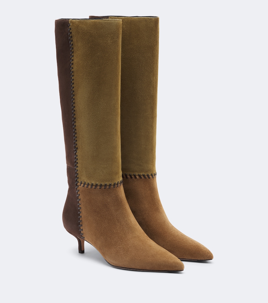 Kniehohe Stiefel Lisa aus Veloursleder
