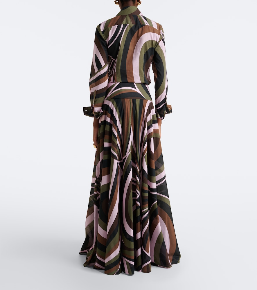 Pucci Iride Cotton Muslin Maxi