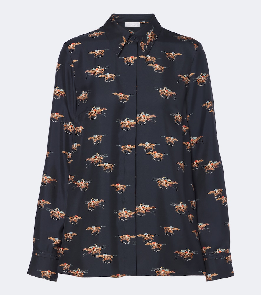 Cruz Printed Silk Twill Shirt