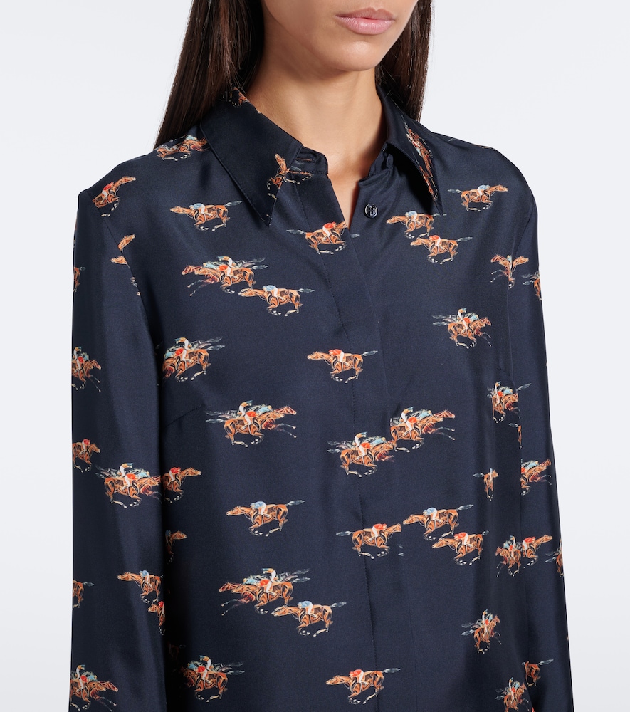 Cruz Printed Silk Twill Shirt