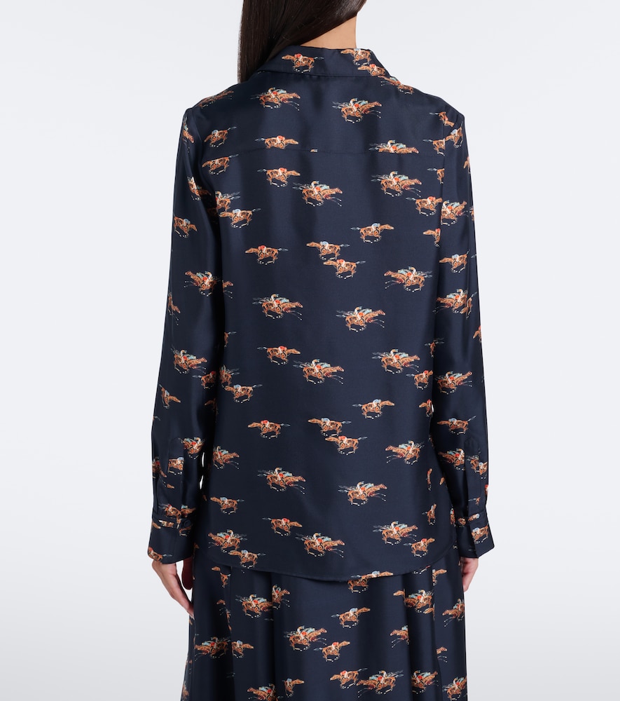 Cruz Printed Silk Twill Shirt