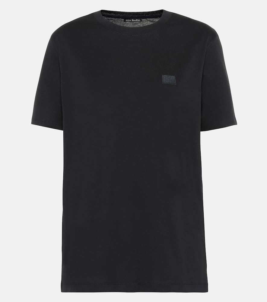 Acne Studios Ellison Face Short Sleeve Shirt In Black