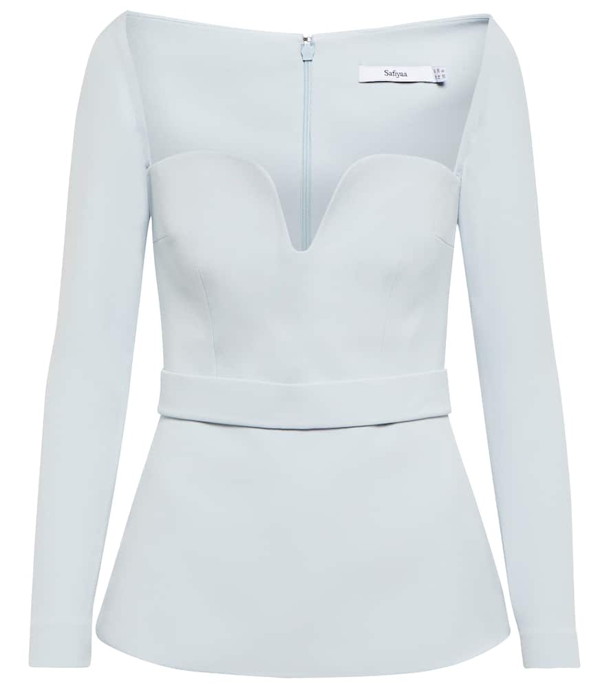 Zoe crepe cutout top