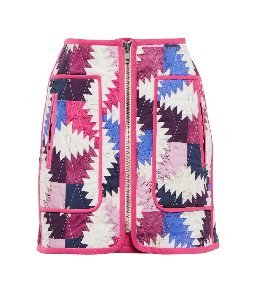 Marant Etoile Hamlin printed cotton miniskirt