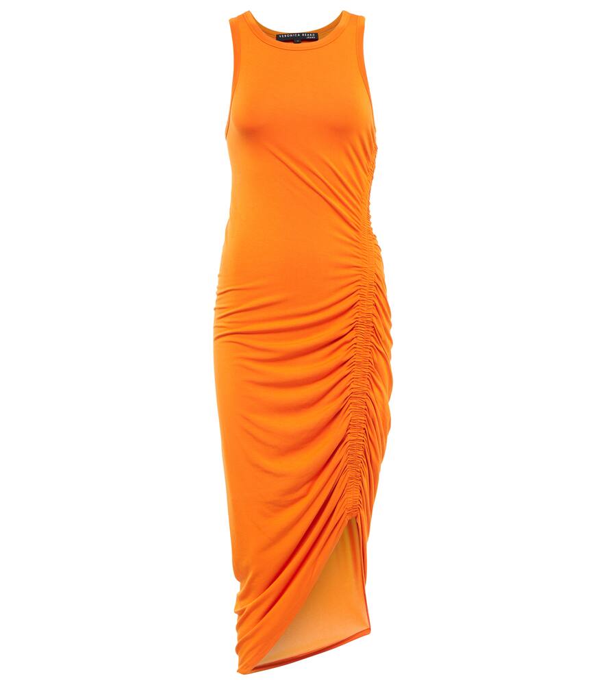 Veronica Beard Haylee ruched jersey midi dress