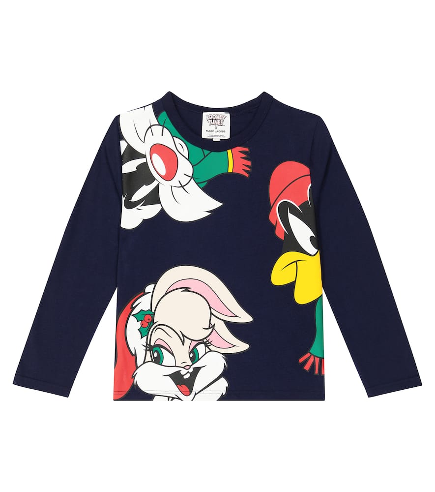 Marc Jacobs Kids' X Looney Tunes Long-sleeve T-shirt In Navy