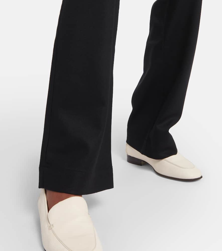 ASCENO AURELIA LINEN STRAIGHT PANTS