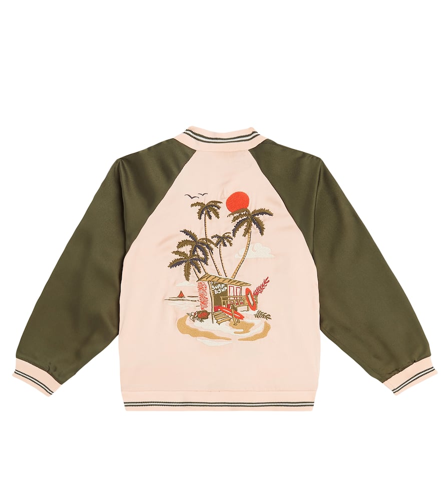 Scotch & Soda Reversible Printed Bomber Jacket In Multicoloured
