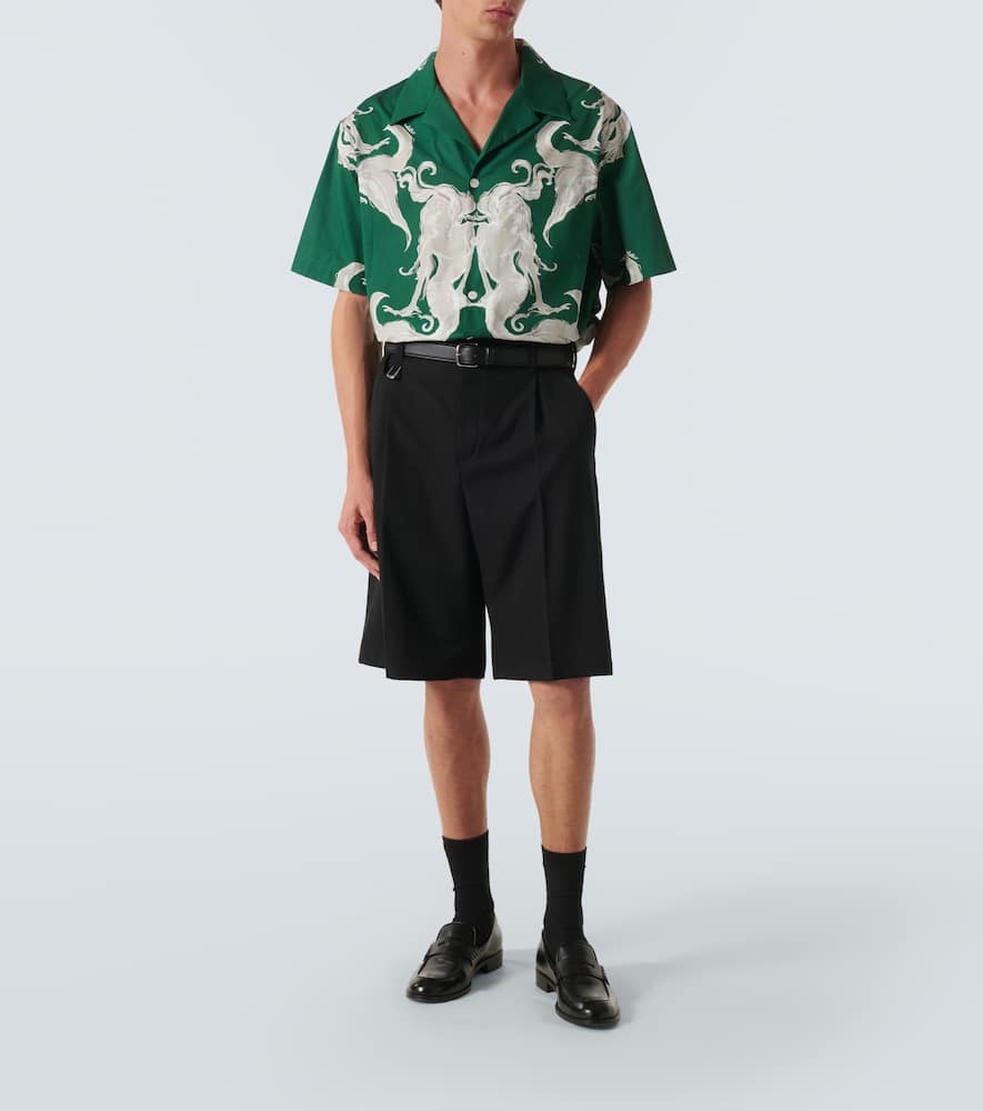 Valentino Graphic-print Cotton T-shirt In Grün