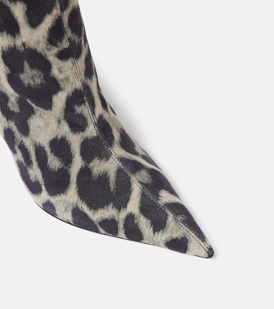 Paris Texas Jessica 105 Calf Hair Knee-high Boots In Multicoloured