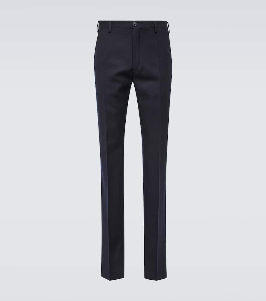 Virgin wool straight pants