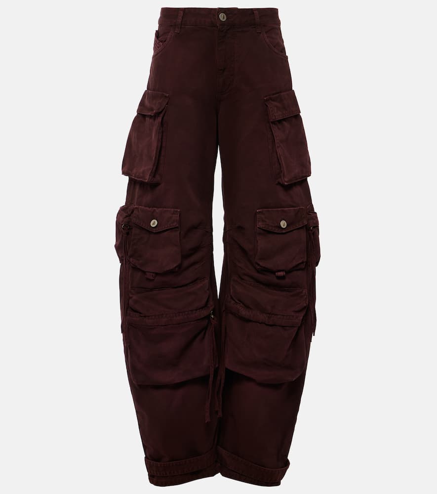 Attico Jeans In Burgundy