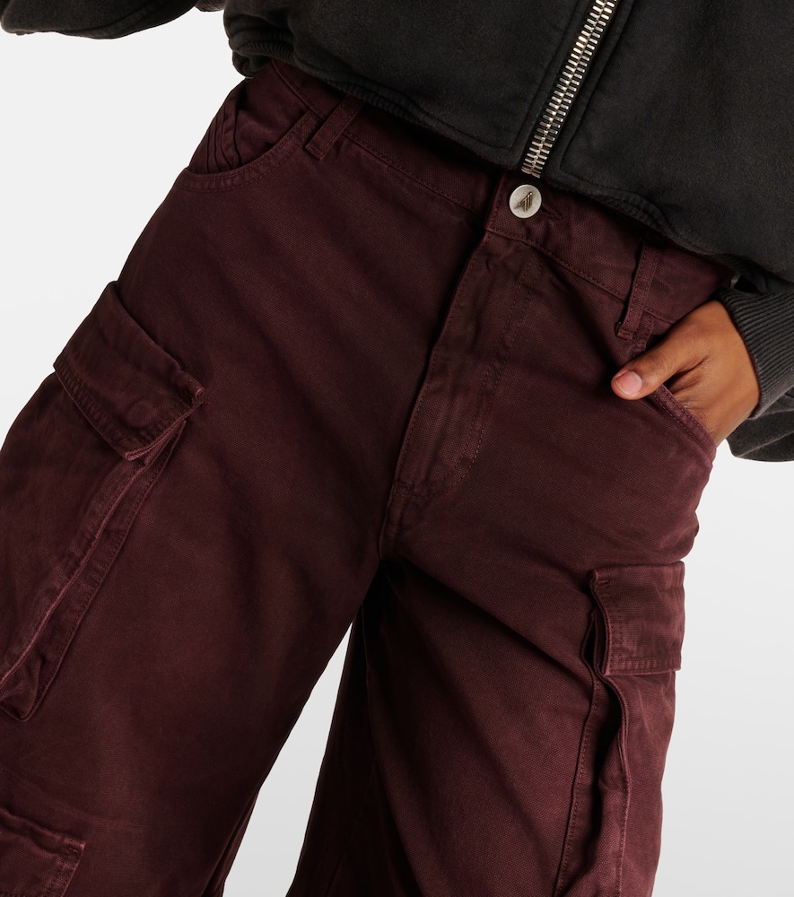 Attico Jeans In Burgundy