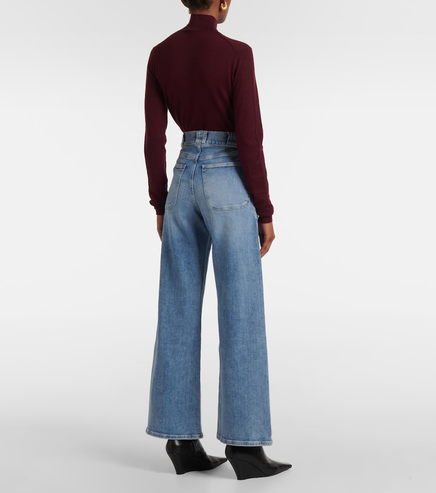  Frame Frame High-rise Wide-leg Jeans Modern Pocket 