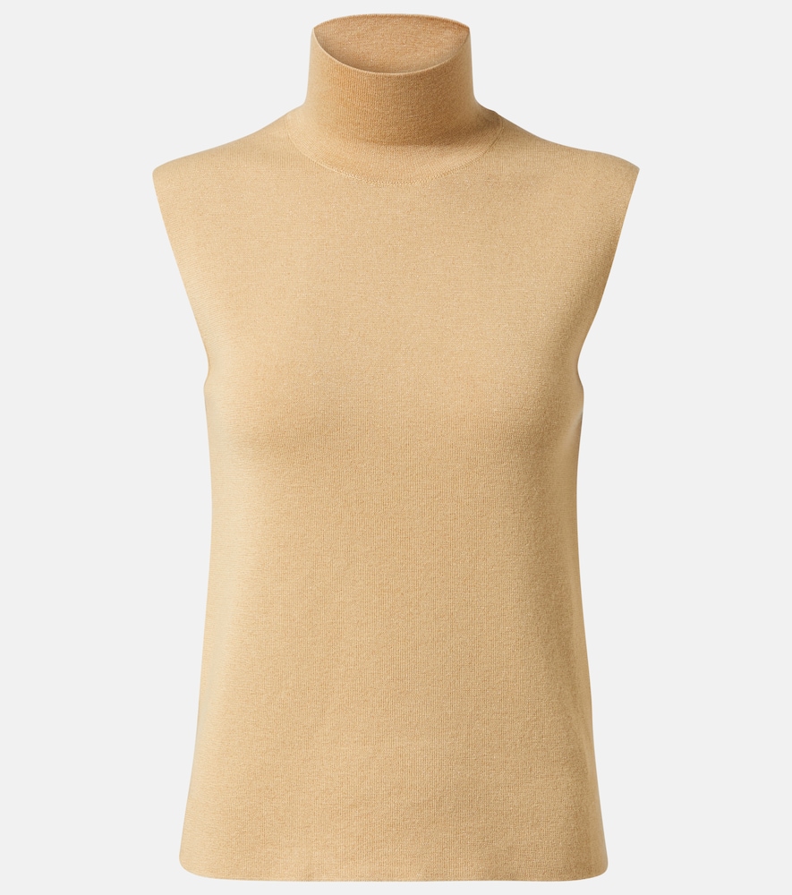 Loro Piana Loro Piana Luciole cashmere-blend turtleneck top　ロロ ピアーナ ルシオール カシミアブレンド タートルネック トップ