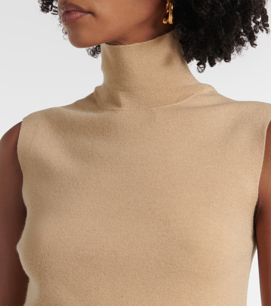  Loro Piana Loro Piana Luciole Cashmere-blend Turtleneck Top 