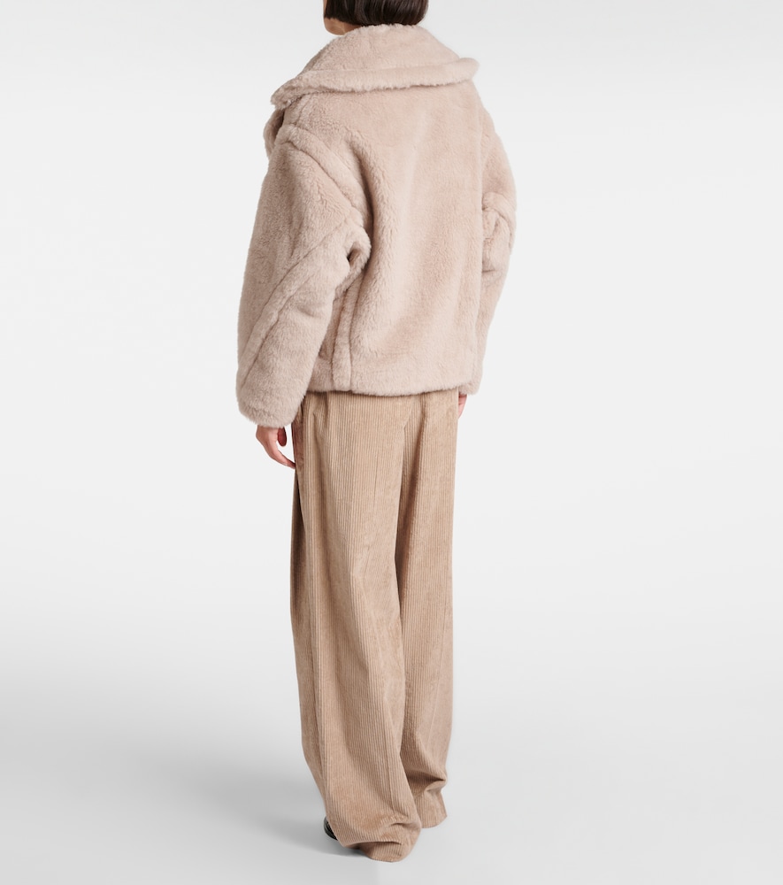  Max Mara Max Mara Radice Alpaca, Wool, And Silk Teddy Jacket 
