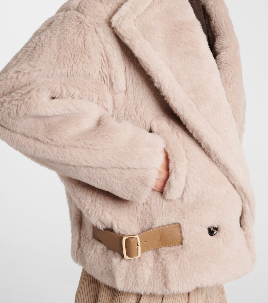 Radice alpaca, wool, and silk teddy jacket