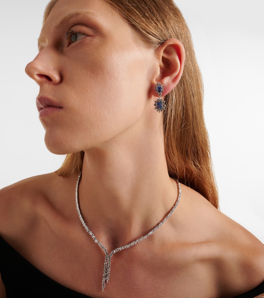  Suzanne Kalan Suzanne Kalan Ohrringe Aus 18kt Weißgold Mit Edelsteinen 