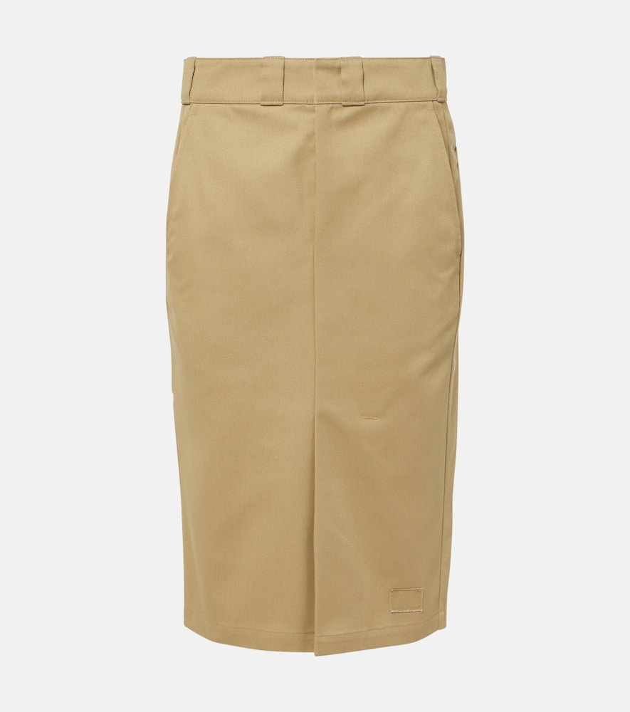 High-rise midi skirt