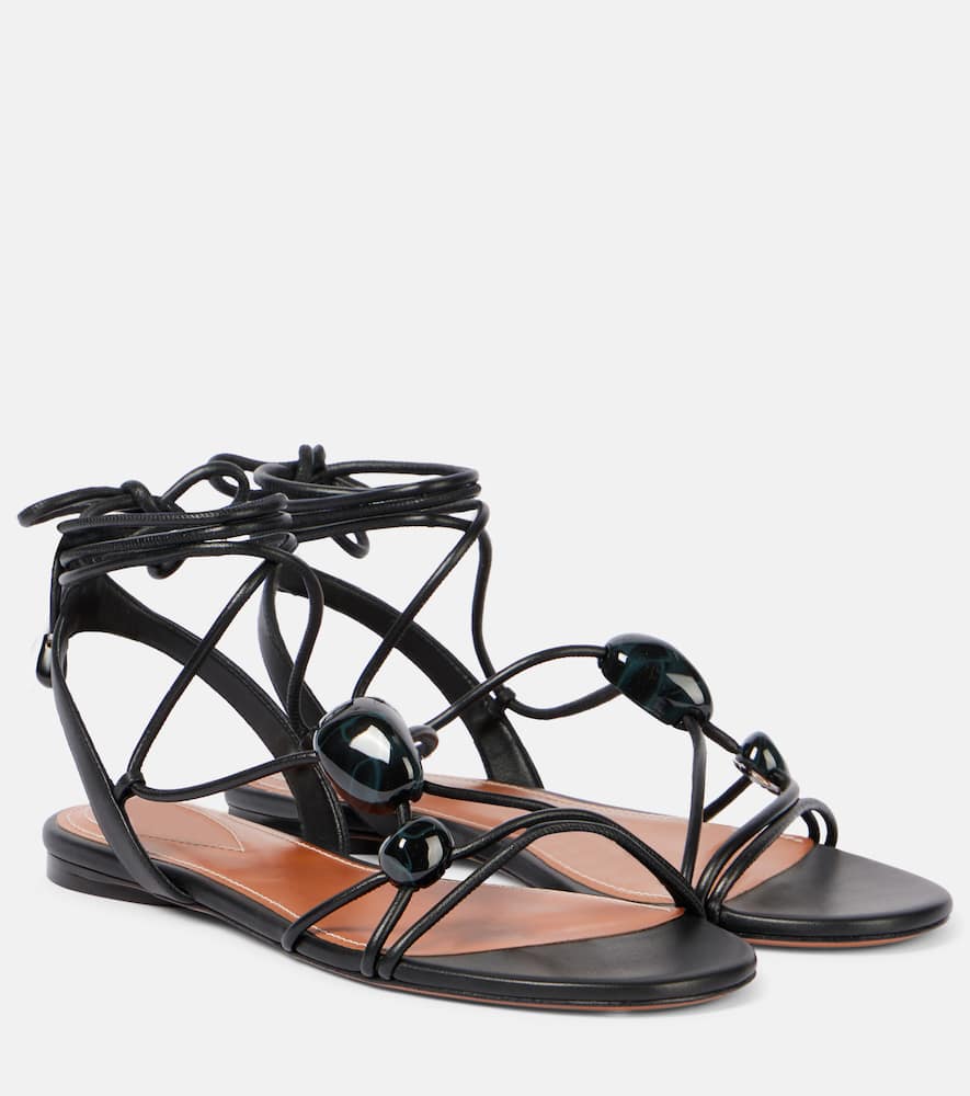 Zimmermann Gleam Leather Sandals