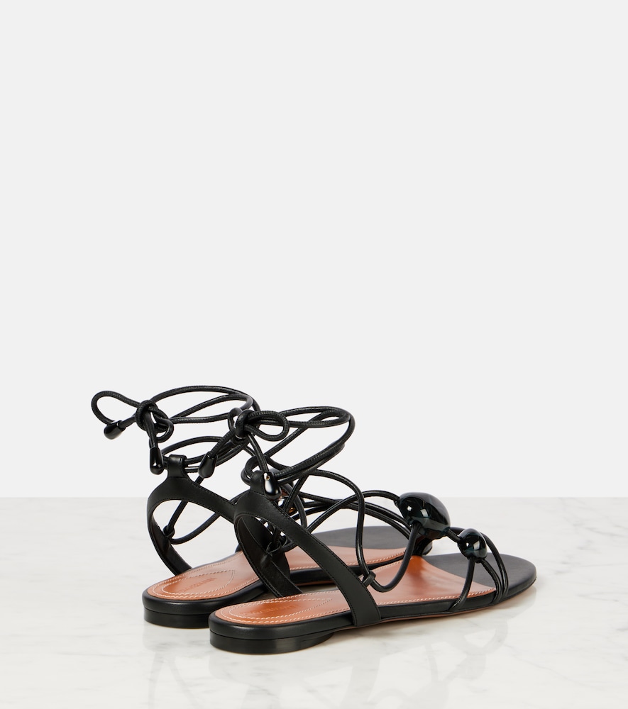  Zimmermann Zimmermann Gleam Leather Sandals 