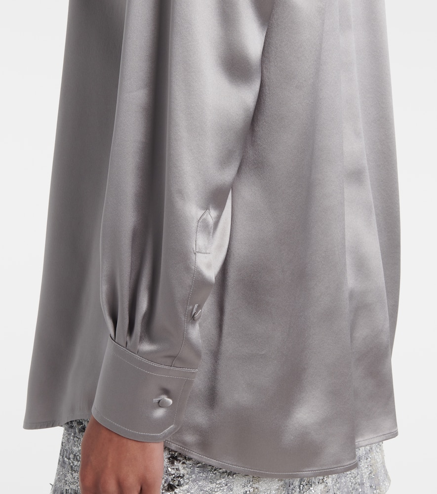 Dolce & Gabbana Silk Shirts In Grey
