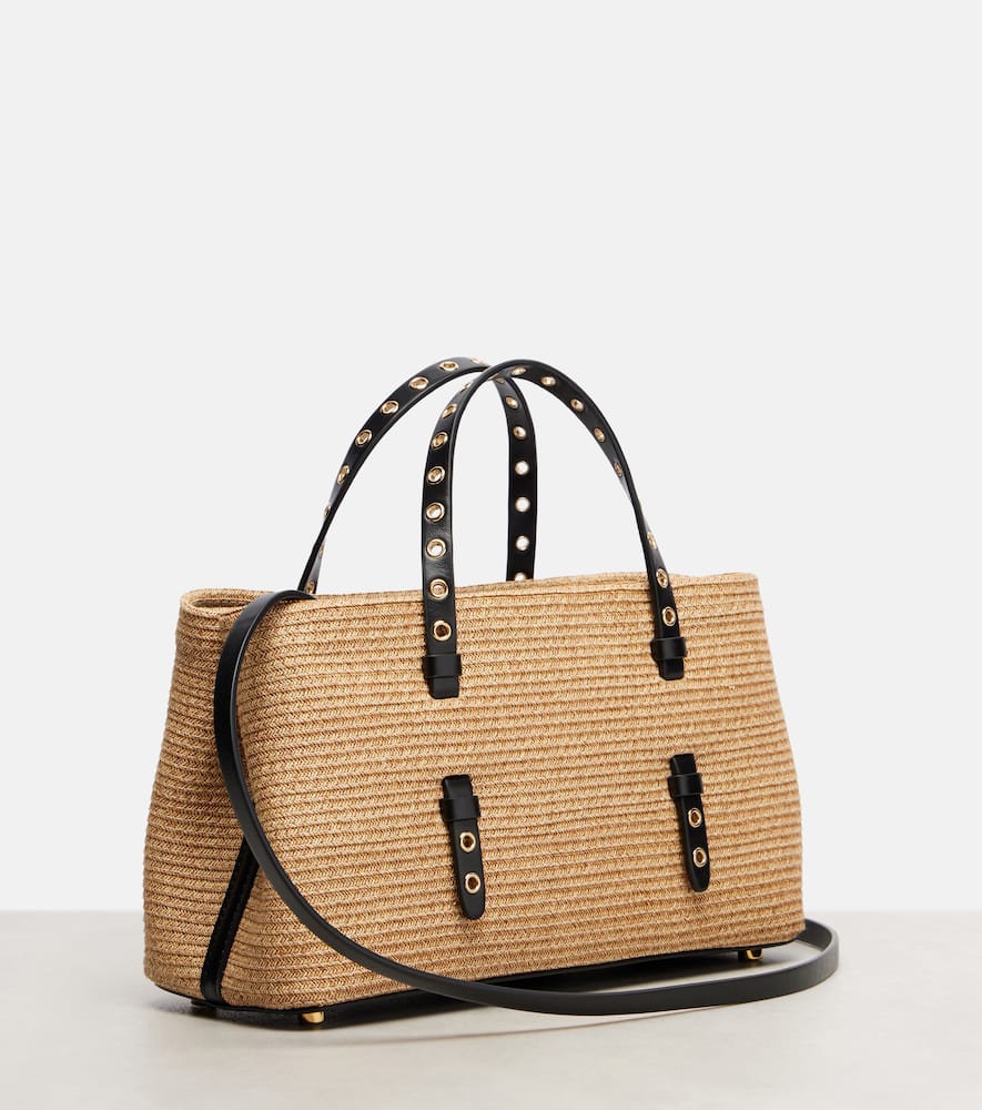 Alaïa Mina 25 Medium Straw Tote Bag