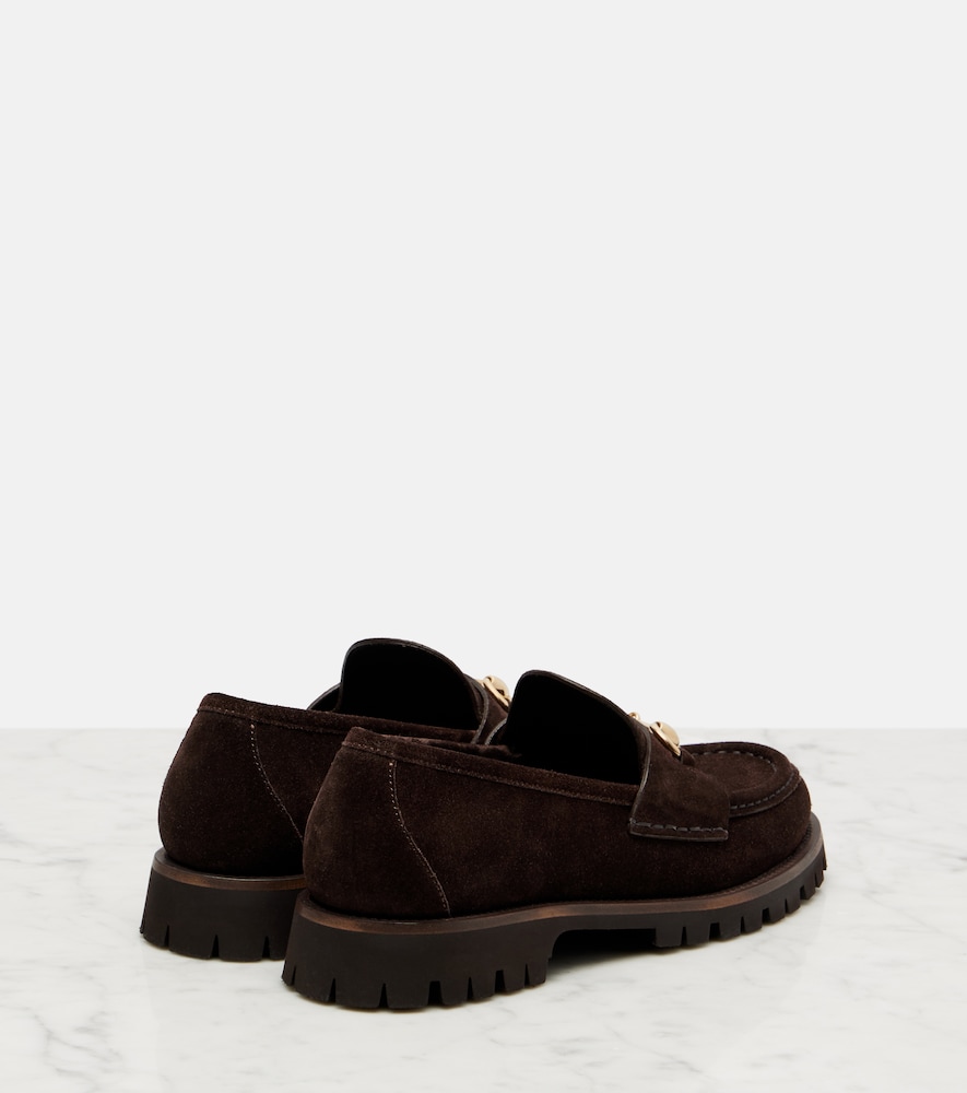 Gucci Gucci Loafers Sylke Horsebit Aus Veloursleder 