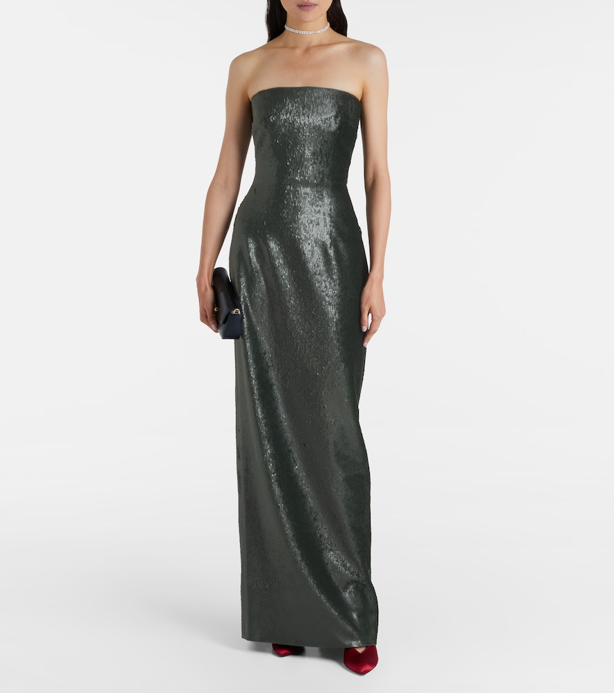  Emilia Wickstead Emilia Wickstead Abito Bustier Laelia Con Paillettes 