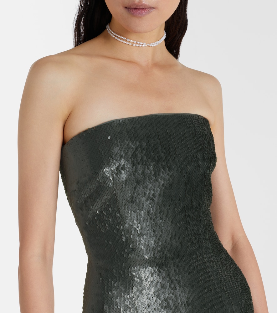  Emilia Wickstead Emilia Wickstead Abito Bustier Laelia Con Paillettes 