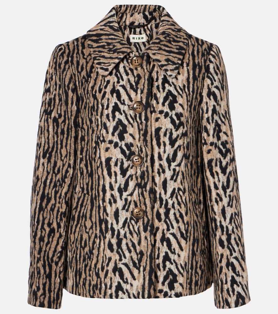 Leila leopard-print jacket